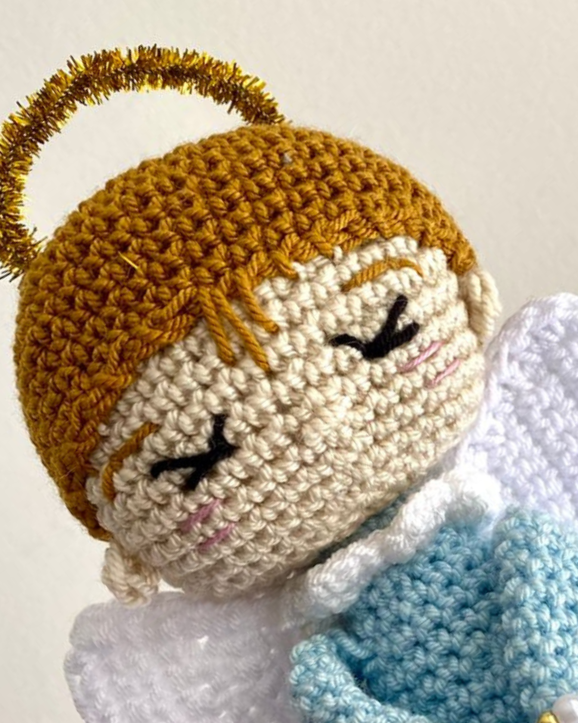 Angel guardián tejido